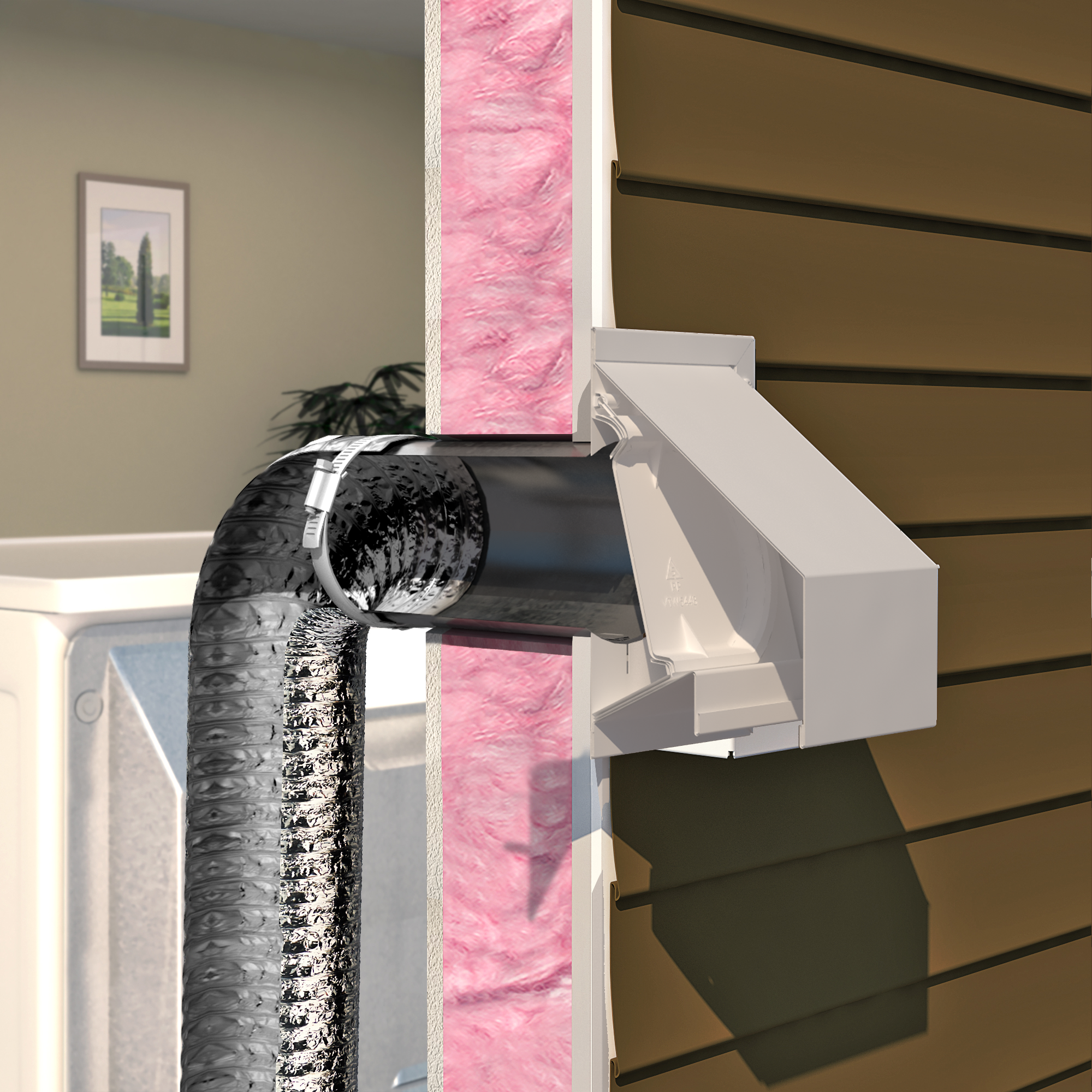 Évent d'évacuation mural de style R2