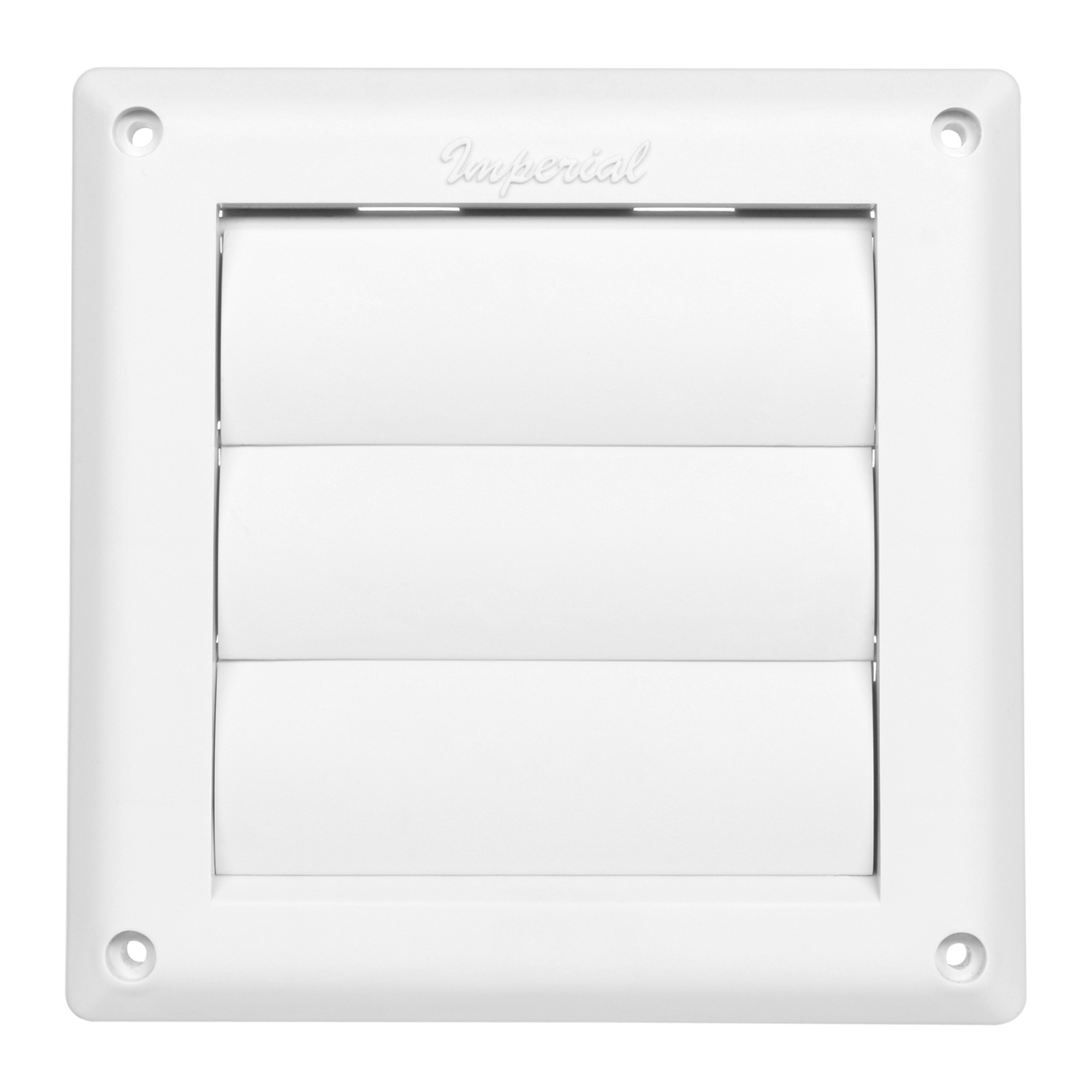 Louvered Vent Caps with Metal Screen - 4"