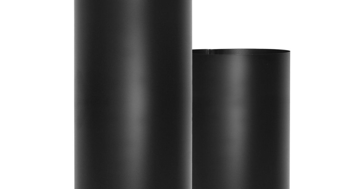 Imperial Manufacturing 5 In. Dia. X 24 In. L Steel Stove Pipe 5 Dia Black 24 Ga Steel Pack Of 10
