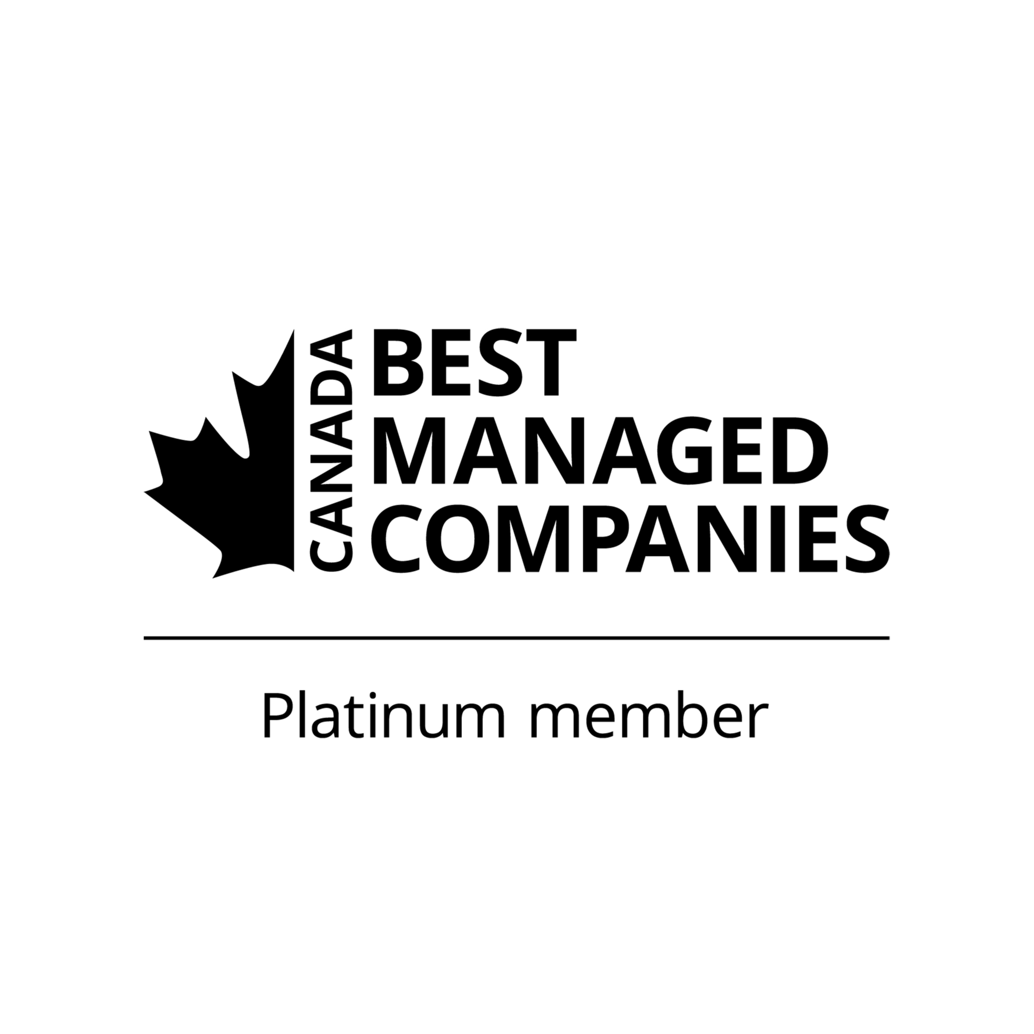 Sociétés les mieux gérées au Canada – Lauréat du Club Platine!